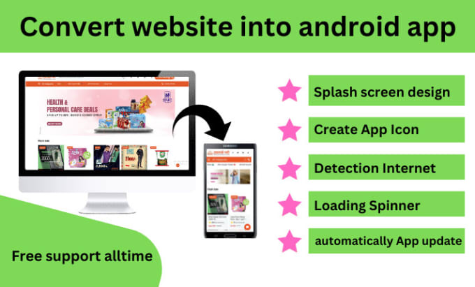 Bestseller - convert website to android app