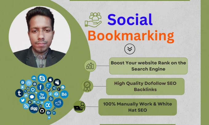 Gig Preview - Manually 400 social bookmarking sites for your website ranking