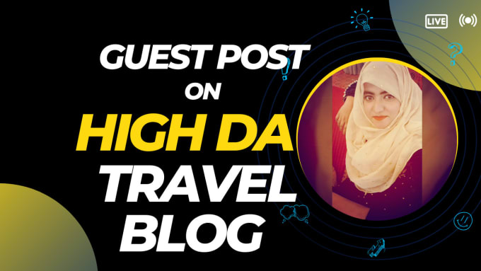 Bestseller - do travel guest post on high da travel blog with dofollow backlinks