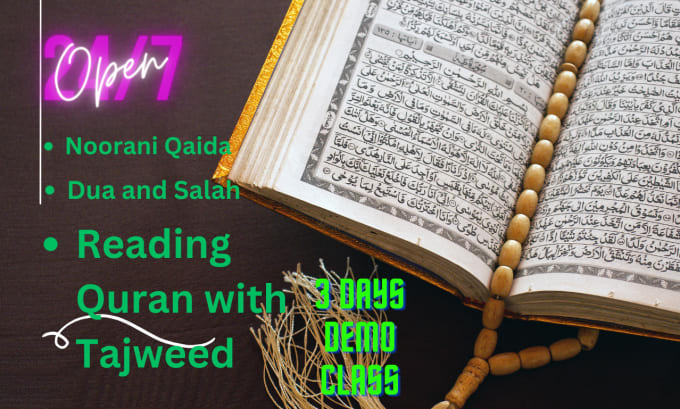 Gig Preview - Be your online quran teacher, your quran reciter, maqamat