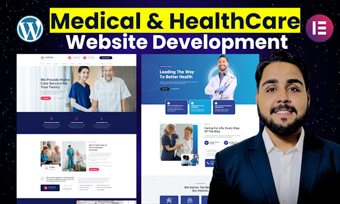 Gig Preview - Design any medical, healthcare, home care, dental, therapy, clinic website