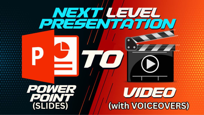 Gig Preview - Convert powerpoint slides to video presentation with vo and music