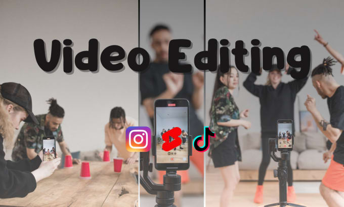 Gig Preview - Do video editing for shorts, instagram reels, and tiktok