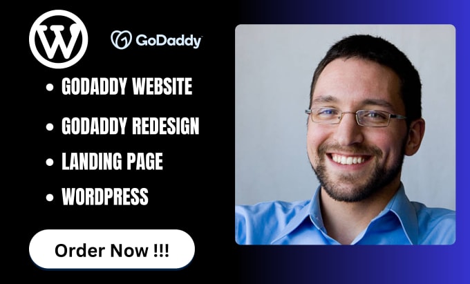 Gig Preview - Design godaddy website, godaddy  design, godaddy site, godaddy wordpress website