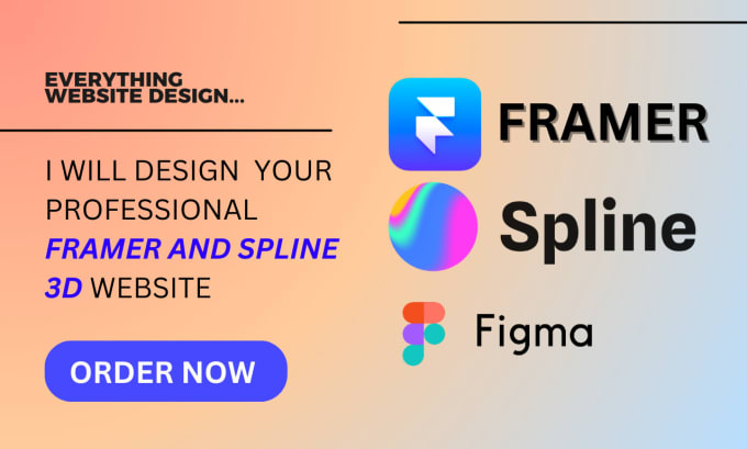 Gig Preview - Framer modern ui website framer expert framer spline 3d responsive website