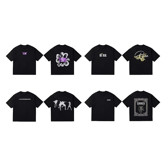 Gig Preview - Custom design grunge, y2k streetwear collection merch