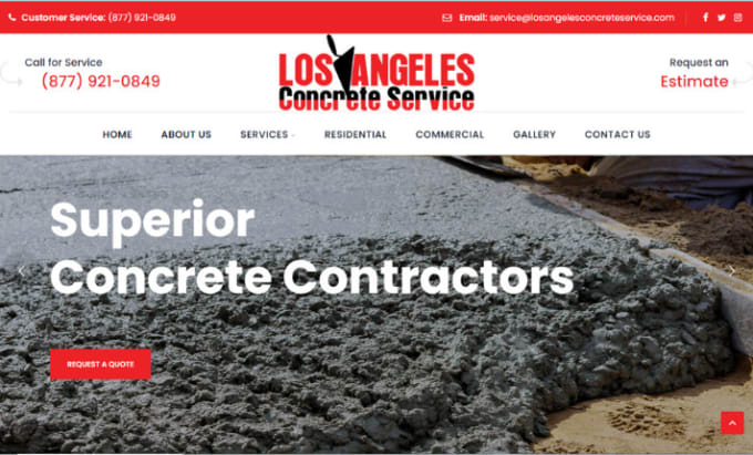 Gig Preview - Generate concrete leads concrete landing page concrete website sales funnel