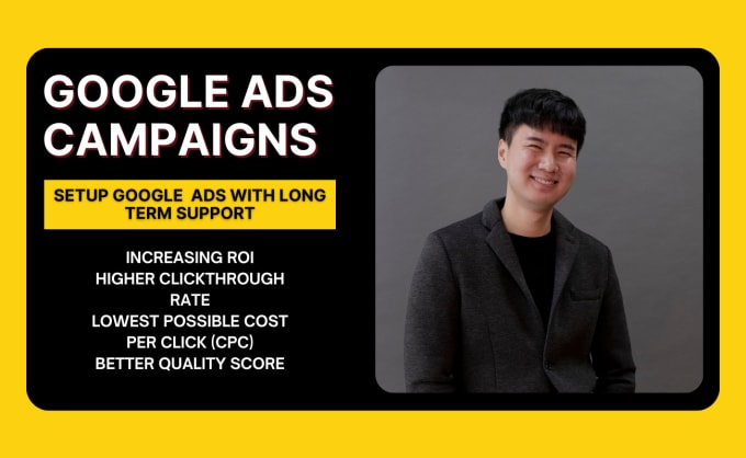 Gig Preview - Setup and manage your google ads adwords ppc campaign with long term support