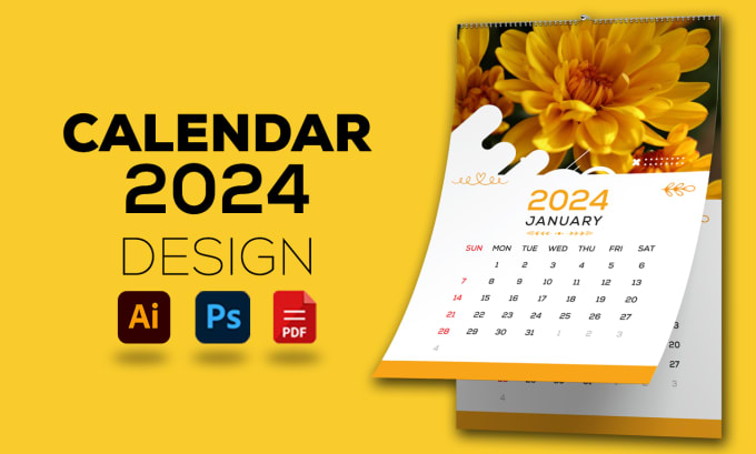 Gig Preview - Do desk calendar design and wall calendars