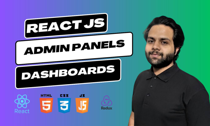 Gig Preview - Build admin panel, portal or dashboard in react