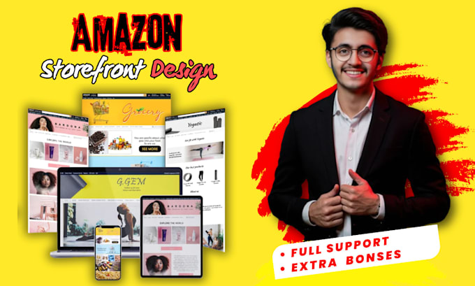 Gig Preview - Create your amazon brand store and amazon storefront design