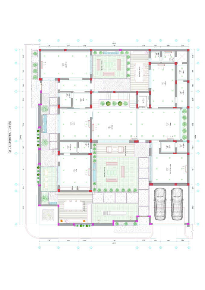 Gig Preview - Draw floorplan in autocad