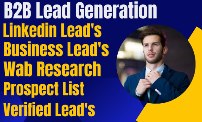 Gig Preview - Do b2b lead generation email building data entry email list