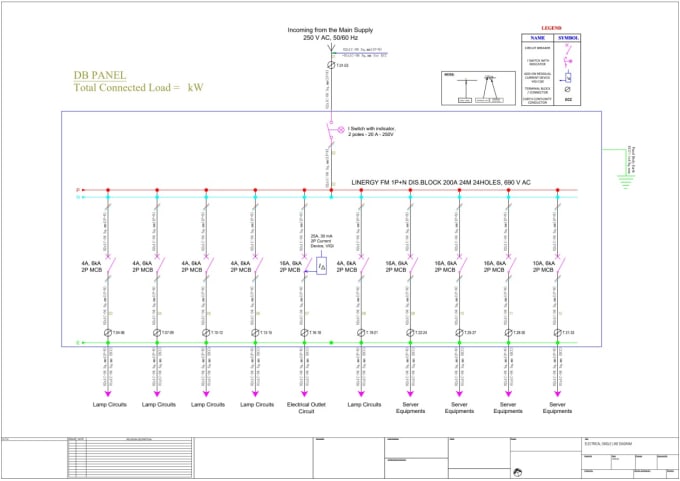 Gig Preview - Design yatch and boat electrical drawings