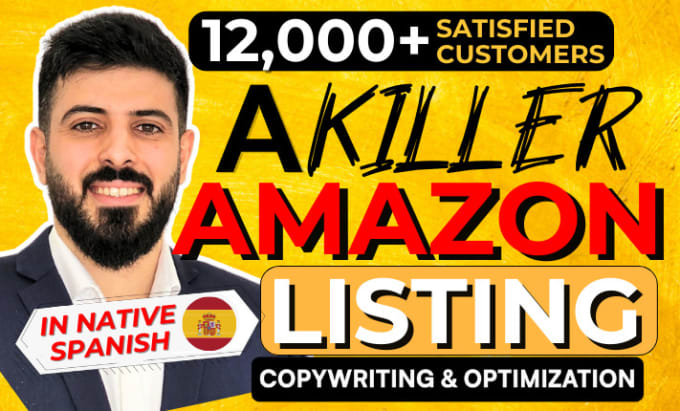 Gig Preview - Write and optimize a killer spanish amazon listing