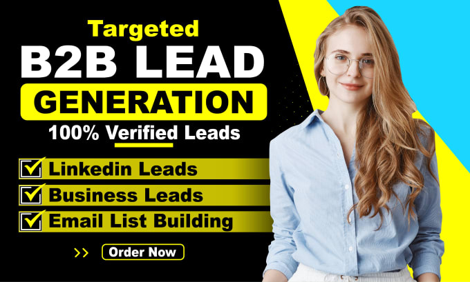 Gig Preview - Do linkedin research b2b lead generation email list building and prospect list