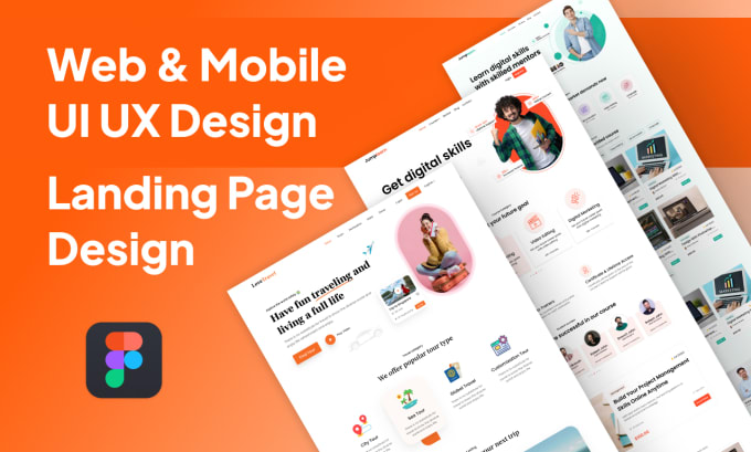 Bestseller - design a landing page or home page UI, and figma website design