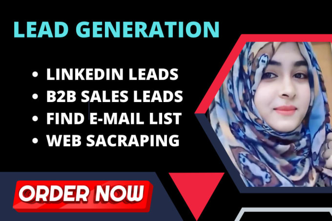 Gig Preview - Do b2b lead generation, linkedin leads, targeted leads and email list building