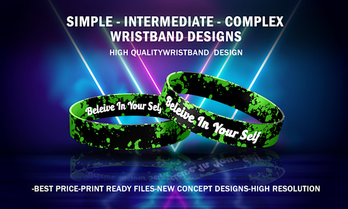 Gig Preview - Design custom wristband and bracelet for you brand or event