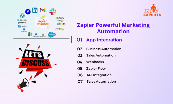 Gig Preview - Our agency will do zapier integration within a hour