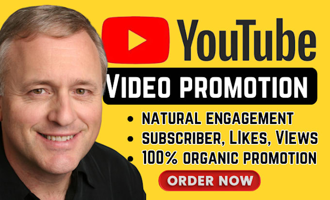 Gig Preview - Our agency will do organic youtube video promotion for channel growth