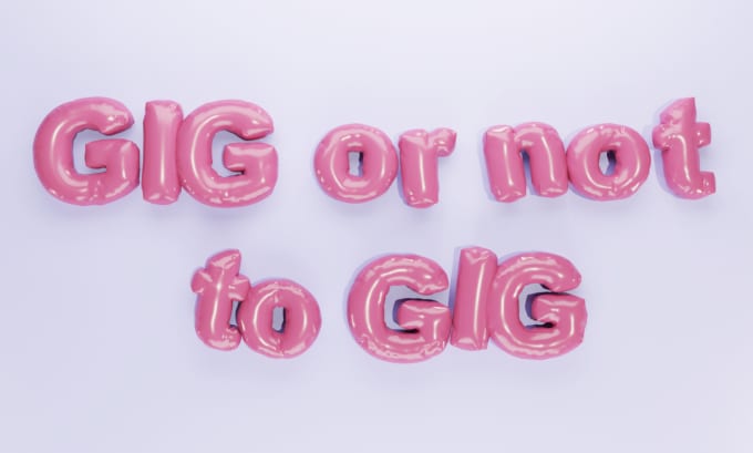 Gig Preview - Inflatable 3d letters, words, any object