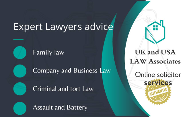 Gig Preview - Provide expert legal advice on UK and USA family law, labor law and criminal law