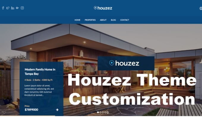 Gig Preview - Configure houzez theme and make real estate website