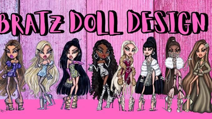 Bestseller - draw a custom bratz doll design, mascot logo, cartoon profile picture