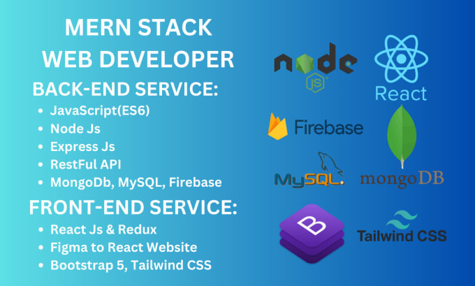 Gig Preview - Be full stack web developer as mern stack developer