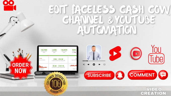 Gig Preview - Make top 10 cash cow videos, cash cow, edit faceless cash cow channel