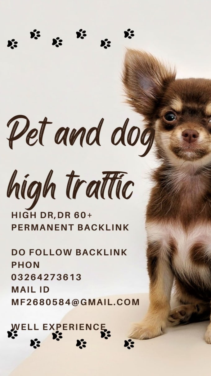 Gig Preview - Publish pet and dog guest post with high da or DR with reasonable price