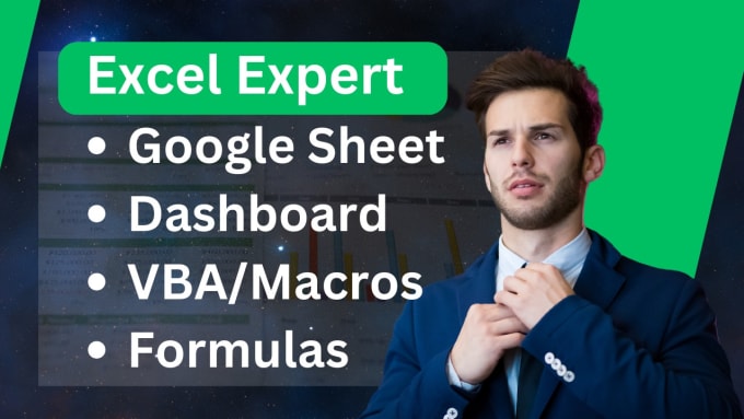 Bestseller - do automation in excel, google sheet, vba, macro, formula, app script ,