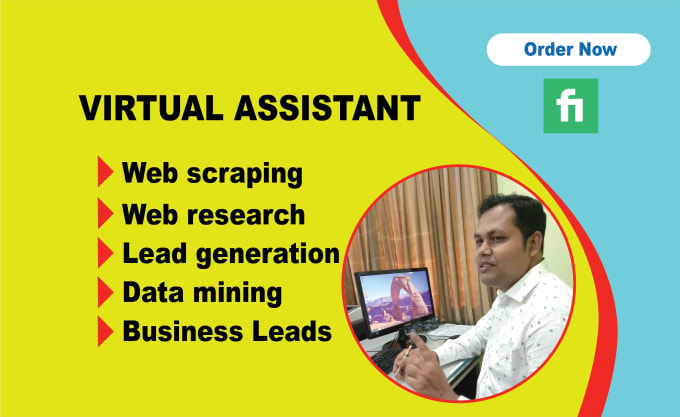 Gig Preview - Be your virtual assistant for data entry, copy paste, web research