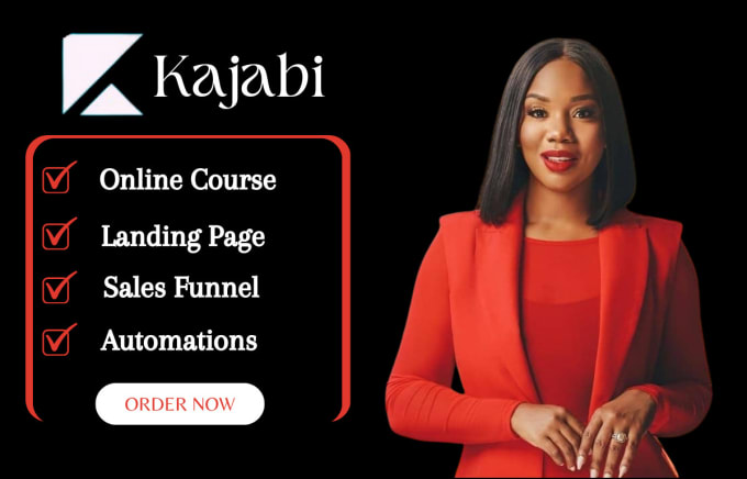 Gig Preview - Kajabi landing page, kajabi website, kajabi online course, kajabi sales funnel