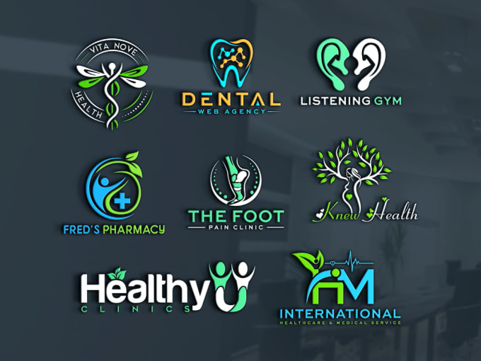 Gig Preview - Do design health, medical, dental, hospital, lab care logo