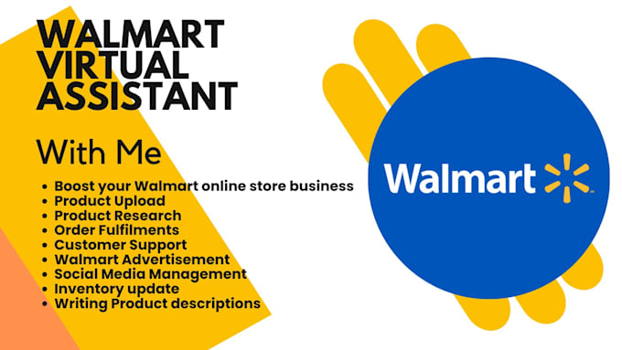 Gig Preview - Be your walmart store manager, add products, order fulfillment, inventory update