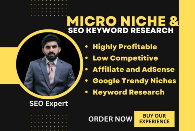 Gig Preview - Do trending micro niche research and SEO keyword research for any website