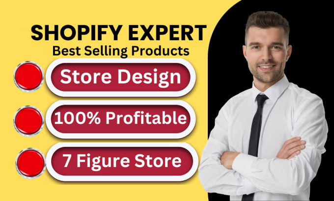 Gig Preview - Shopify website design and redesign, shopify store  design