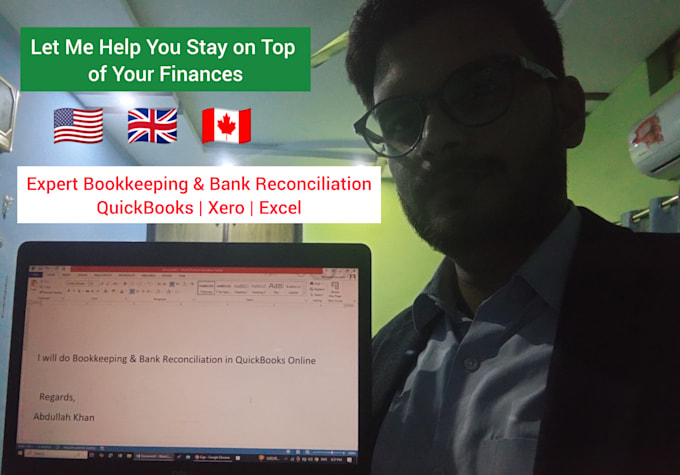 Gig Preview - Do bookkeeping and bank reconciliation in quickbooks online