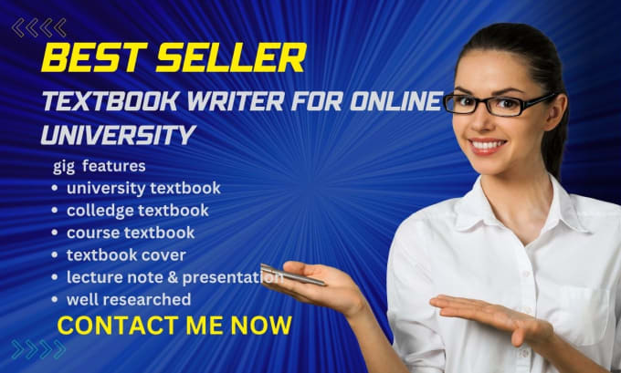 Gig Preview - Write a bestselling textbooks, skincare, medical, for online university