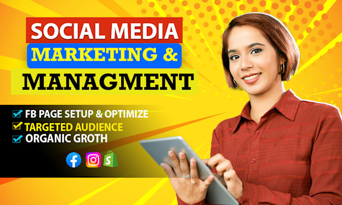 Gig Preview - Be your social media marketing manager