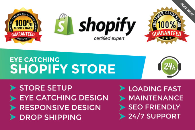 Gig Preview - Build ecommerce website shopify, shopify dropshipping store