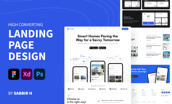 Gig Preview - Design professional UI UX landing page and web template design