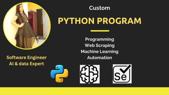 Gig Preview - Execute python scripting development and programming projects