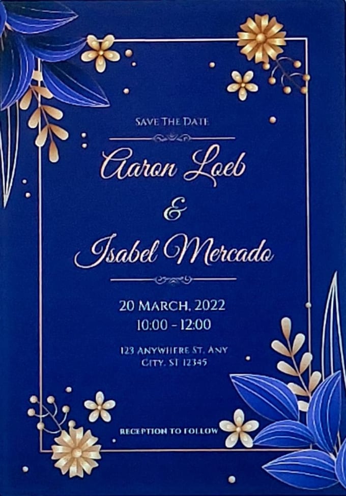 Gig Preview - Design modern and elegant party and wedding invitation cards