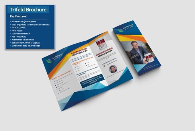 Gig Preview - Design a corporate trifold brochure and catalog leaflet in just 12 hours