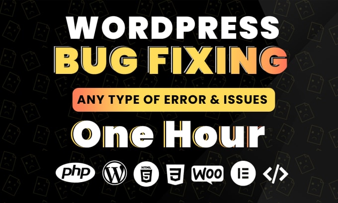 Gig Preview - Fix wordpress issues, woocommerce error, php wordpress bug, or do customization