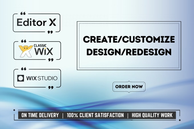 Gig Preview - Create wix website and design websites with editor x and wix studio