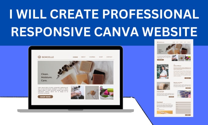 Gig Preview - Create amazing custom canva website and make it live